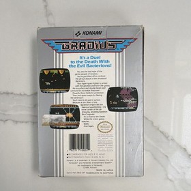 Konami Gradius PAL Nintendo NES Shooter Game 1988 Manual Included