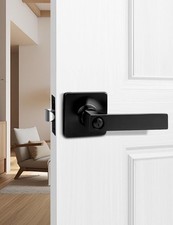 Black Privacy Door Lever Keyless Interior Handle for Bedroom Bathroom Heavy