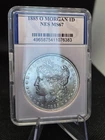 1885-O Morgan Silver Dollar – NES Mint State – New Orleans Mint – Vault Stored