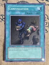 Yugioh Confiscation MRL-038 1st Edition Super Rare NM 
