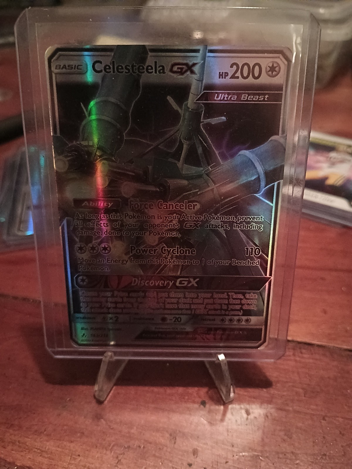 Celesteela GX 163/214 Unbroken Bonds Set ULTRA RARE Pokemon Card NEAR MINT
