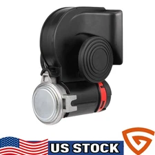 Super Loud Dual Trumpet Train Air Horn 12V System Kit For Car Truck Boat Speaker