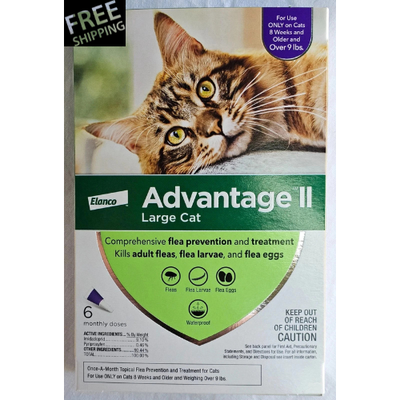 #ad Flea Tick Treatment amp; Prevention For Cat Over 9 lbs. Cats 6 Monthly Doses New $34.99