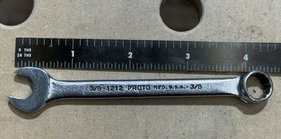 Proto Professional 3/8'' Combination Wrench 12 Point 1212 USA