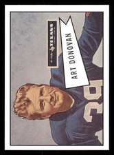 2001 Bowman Rookie Reprints #RAD Art Donovan