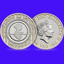 £2 Coin. JANE AUSTEN TWO POUND COIN 2017 BUNC.