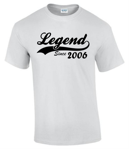 Divertida Camiseta Leyenda Desde 2006 20 Cumpleaños Unisex Hombre Mujer T0772 - Imagen 5 de 11