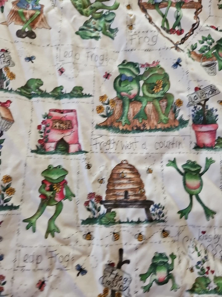 Ткань Dianne Marcum для ухаживания за лягушками домашний простынь/балдахин и лоскутное одеяло настенный подвес  - Изображение 4 из 4