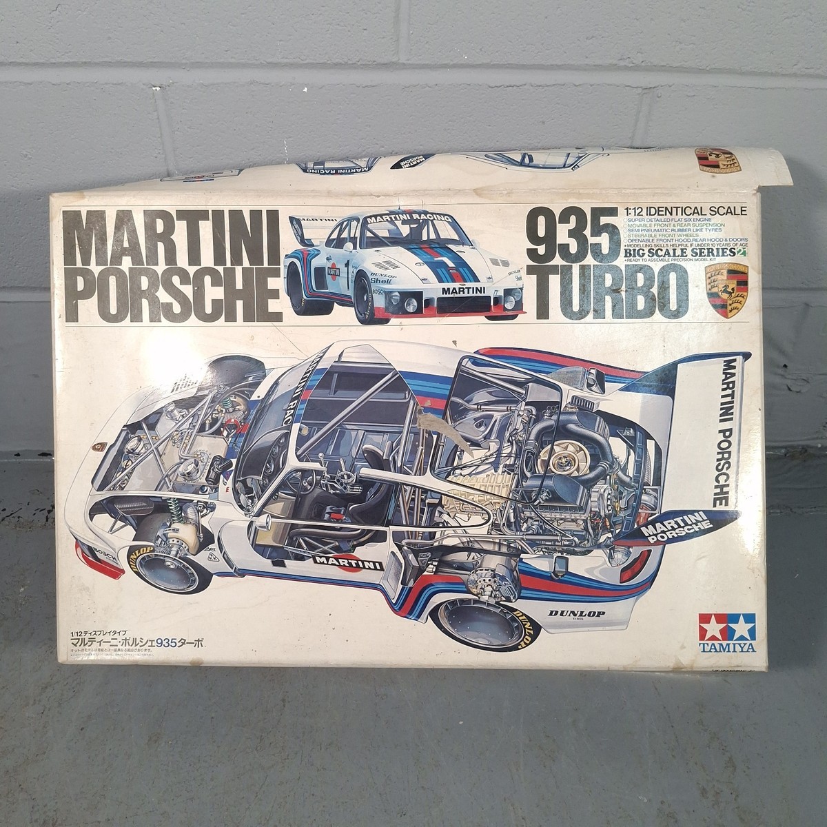 Tamiya 1/12 Model Kit Martini Porsche 935 Turbo BIG Vintage
