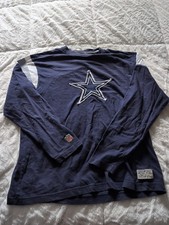 Vintage Rebook Dallas Cowboys Gridiron Classic Long Sleeve Shirt Size Medium