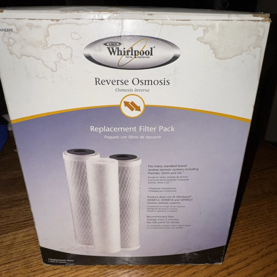 Genuine WHIRLPOOL Reverse Osmosis Replacement Water Filter (3 Pack) ~ NEW - Image 3 of 4
