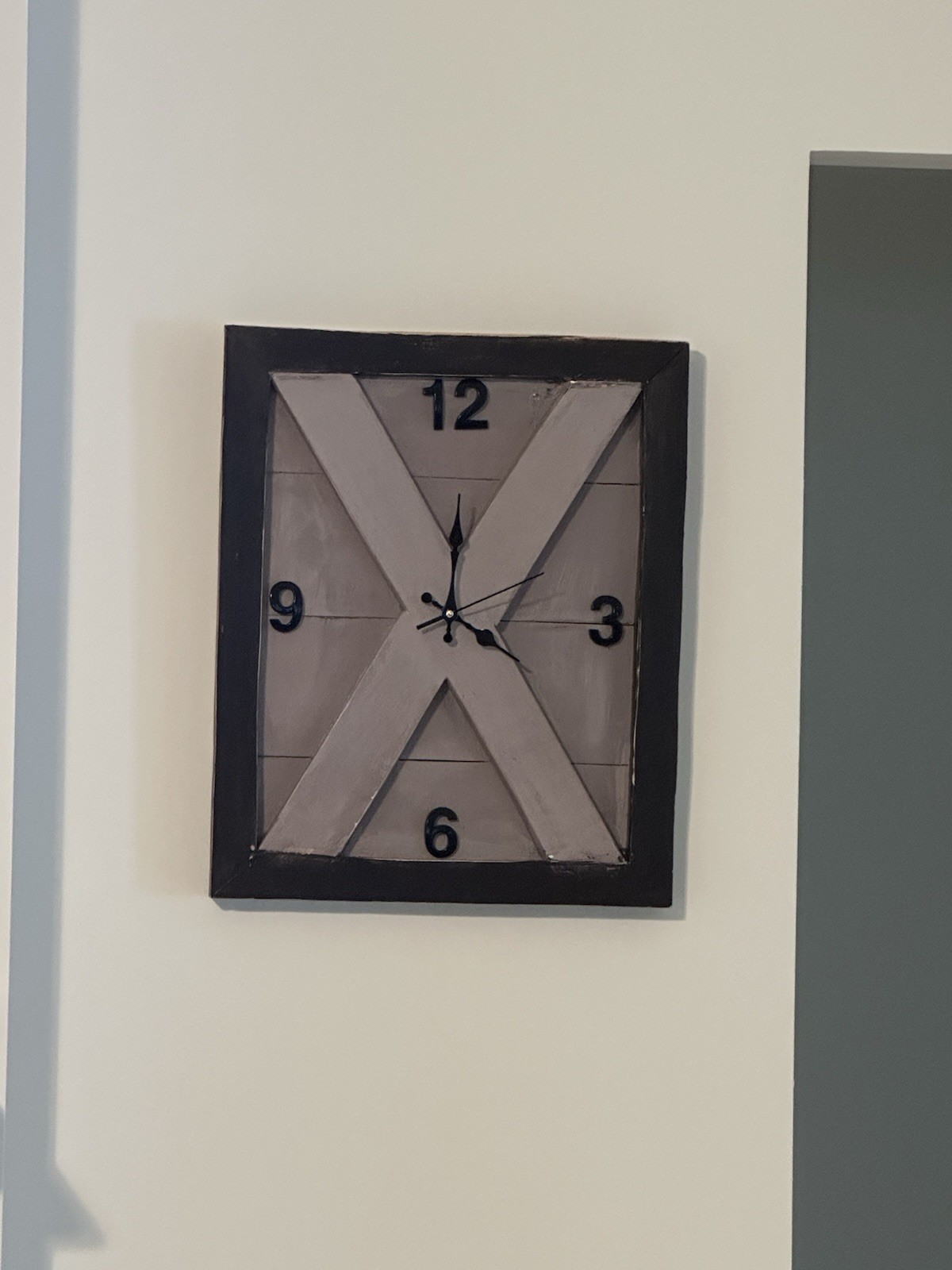 Wood Wall Clock 22 Inches Shabby Chic Wall Clock