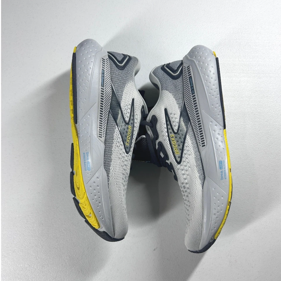 Brooks Glycerin GTS 21 男式跑步鞋椰子铁黄色男式 8 码全新 — 第 3/4 张图片