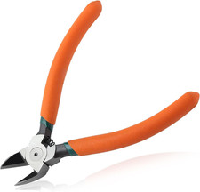 Diagonal Pliers for Flush Cut Plastics, 45 Angled Wire Cutters for Crafting, Wir