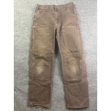 Carhartt Double Knee Work Pants Mens 33x34 Br...