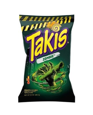 NEW Hot Takis Zombie Rolled Tortilla Chips Limited Edition Sharing