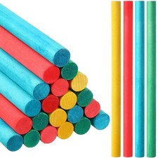 24 Pieces Rhythm Sticks Drum Sticks Wooden Lummi Sticks 8 Inch Music Percussi...