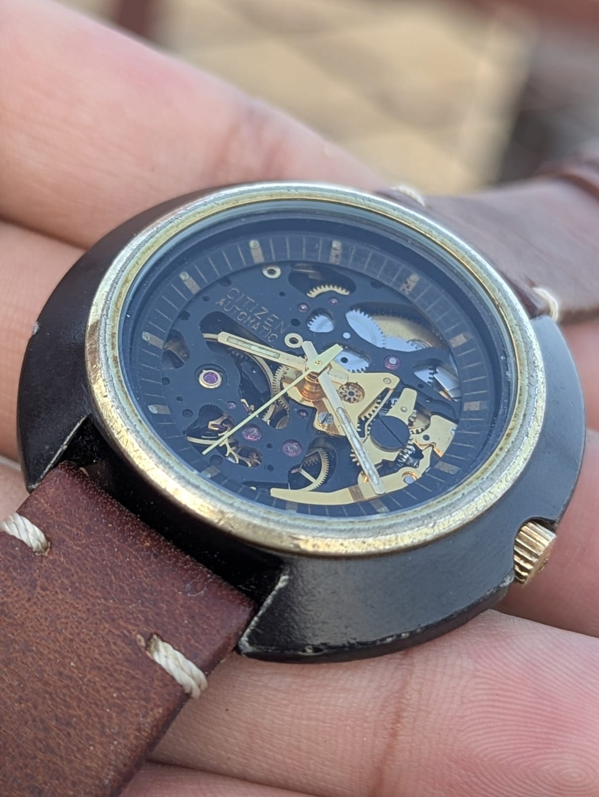 Citizen Automatic Skeleton Double Sided 4-760140T… - image 5