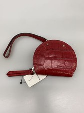 LONGCHAMP Coin Case Leather RED Women's