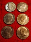 JFK Half Dollar (6) Coins - 1967- 1976 See Pictures Nice Assortment