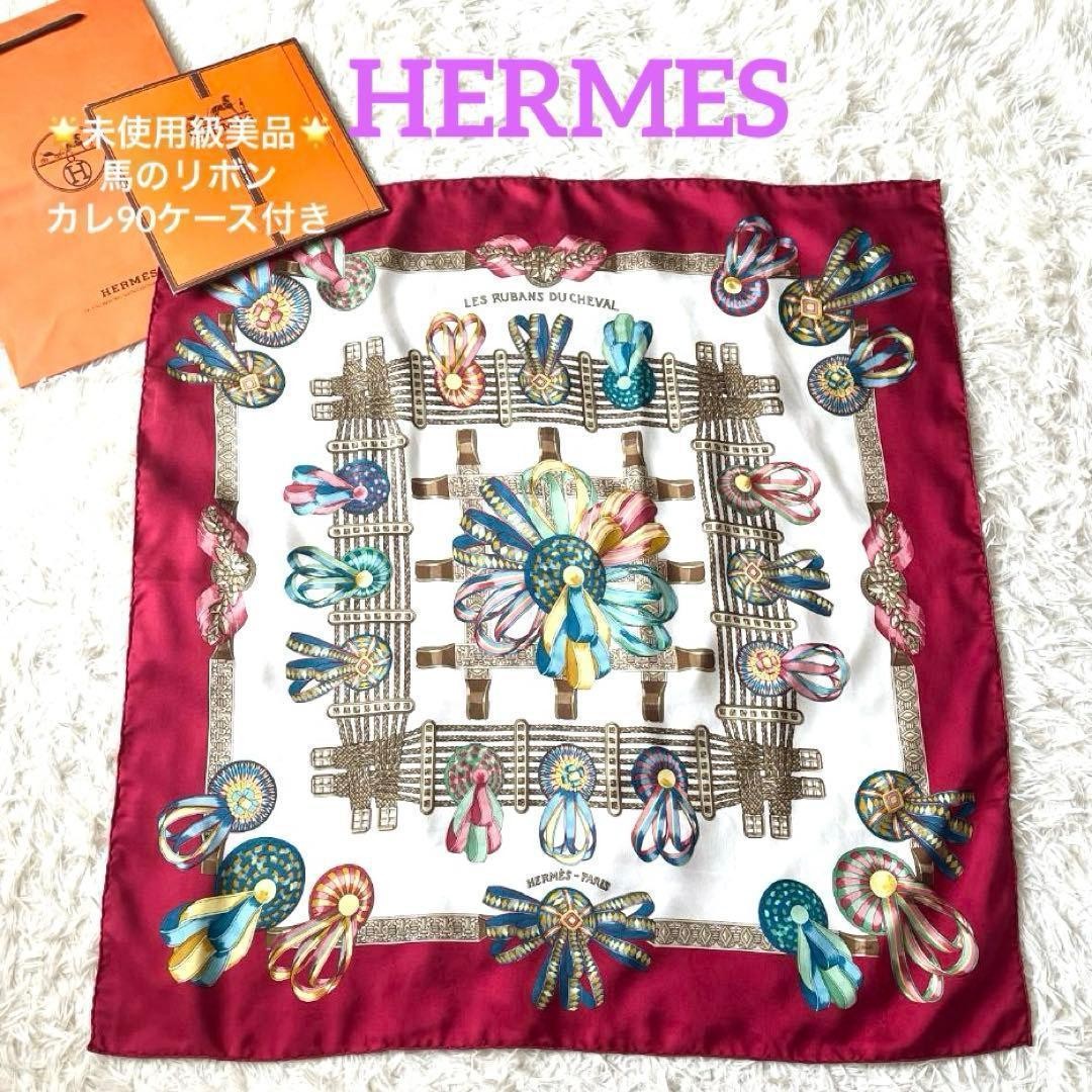 HERMES Carre 90 Silk 100% Scarf Multicolor Authentic G12091202 thumbnail 2