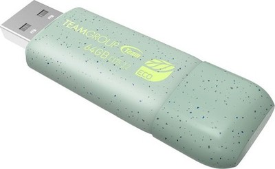 Team Group C175 ECO 64 GB, USB-Stick grüngrau, USB-A 3.2 Gen 1