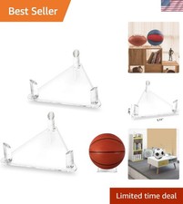 Acrylic Ball Stand Holder, Sports Ball Storage Display Rack for Basketball Fo...