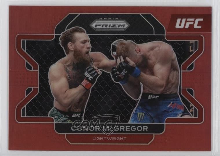 2022 Panini Prizm UFC Red Prizm 15/299 Conor McGregor #39 b8h