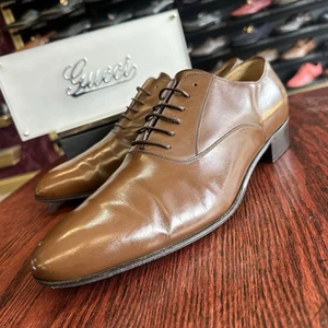 Chaussures Oxford homme Gucci cuir marron pointure 13 G / 14 D fabriquées aux États Unis en ITALIE