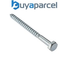 Image of ForgeFix 10CS870 Coach Screw Hexagon Head Single Thread ZP M8 x 70mm Bag 10 FORC