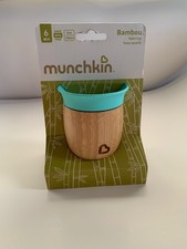 NEW Munchkin Bamboo Silicone Cup 6m Bambou Open Cup 5oz BPA Free Small Baby