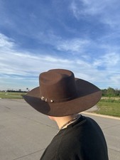 Ariat Western 2x Premium Chocolate Wool Cowboy Hat Size 7