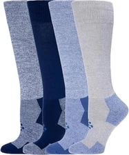 TrueEnergy 4-pack Wide Over The Calf Socks Navy