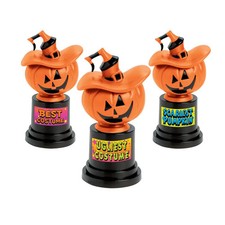 Halloween Jack-O -Lantern Costume Contest  Pumpkin Carving Trophies - 12 pc