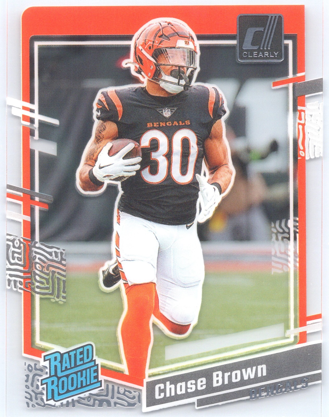 Chase Brown Panini Clearly Donruss #55 Base