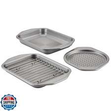 Circulon Total Bakeware Nonstick Toaster Oven and Personal Pizza Pan Baking S