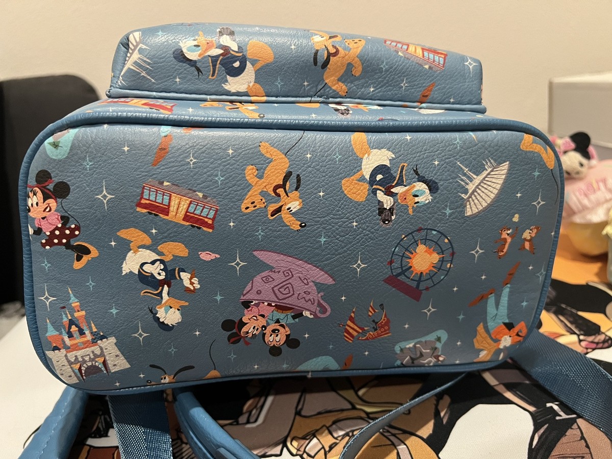 Loungefly Disney Parks Magic Kingdom Attractions Backpack w 