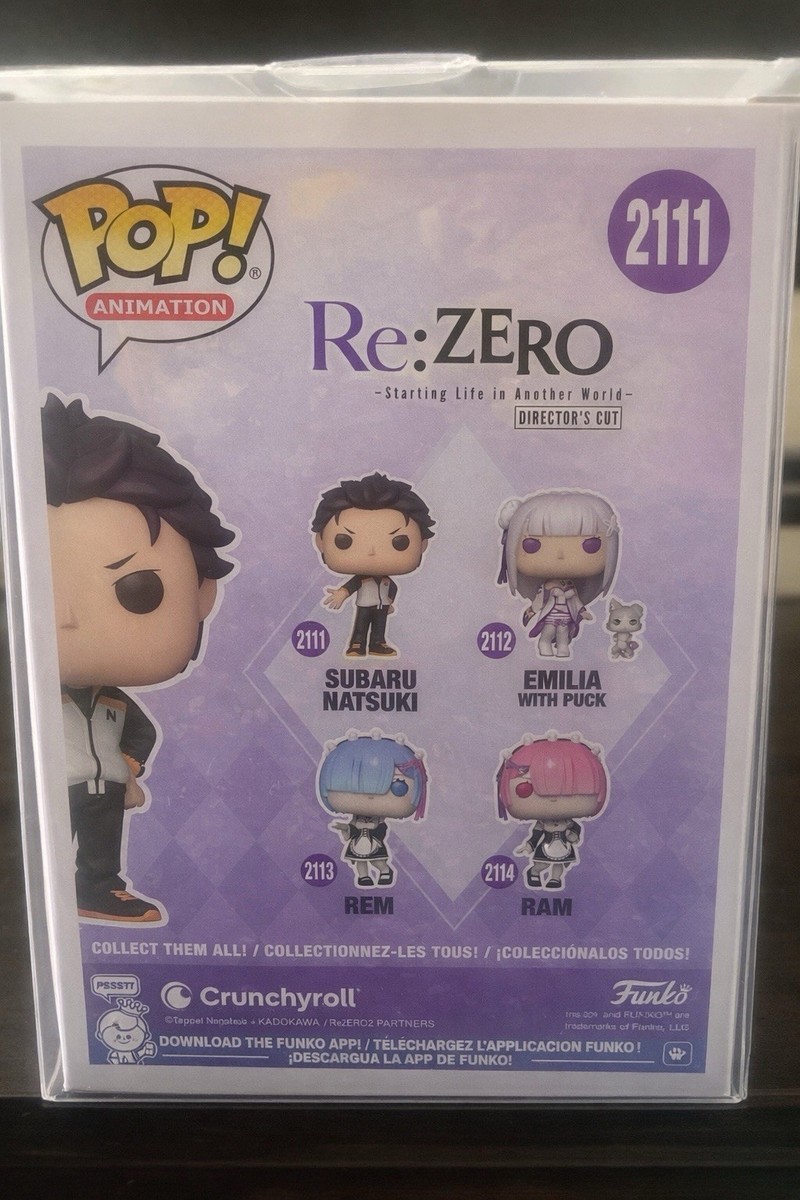 Funko Pop! Animation Re:Zero Subaru Natsuki Figure Signed by Sean
