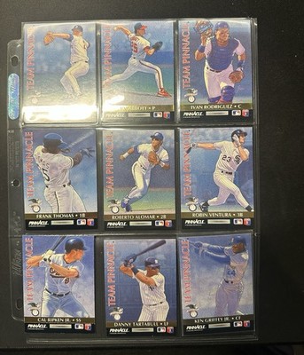 1992 Team Pinnacle BB Complete 12-Card Set - Griffey ,Thomas, Clemens,Ripkin