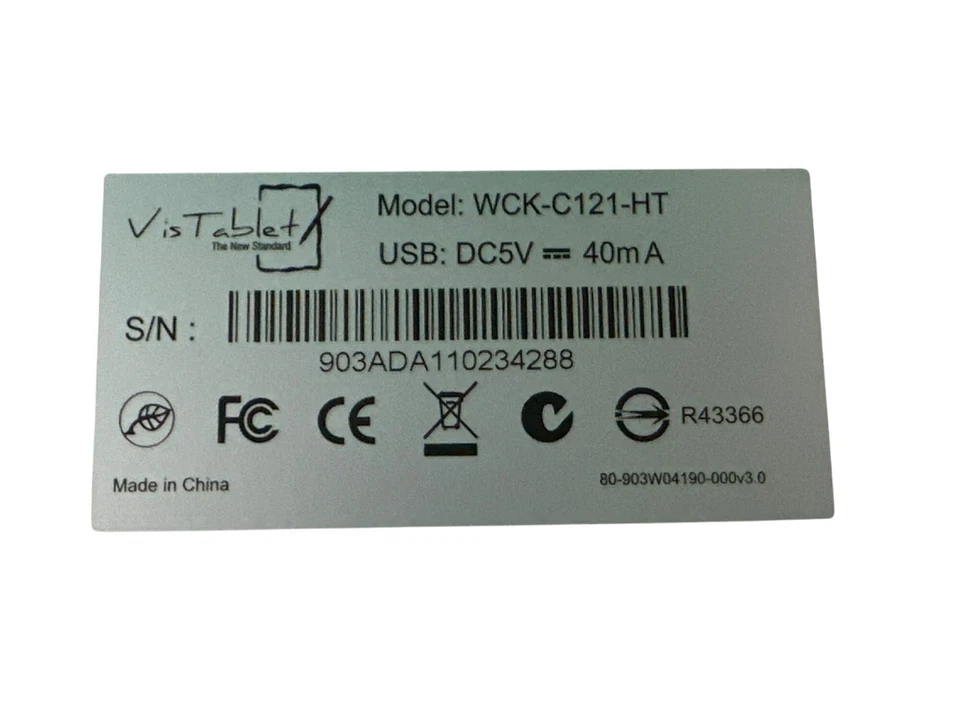 Vistablet Drawing Tablet WCK-C121-HT USB 5V 40mA Digital Graphic Tablet For Arti - Image 3 of 4
