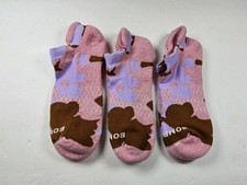 Bombas Original Floral Ankle Socks Lot Of 3 Pairs Size S