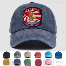 Customized Name Embroidered Us Naval Vp-9 Patrol Squadron Nine, Veteran Cap
