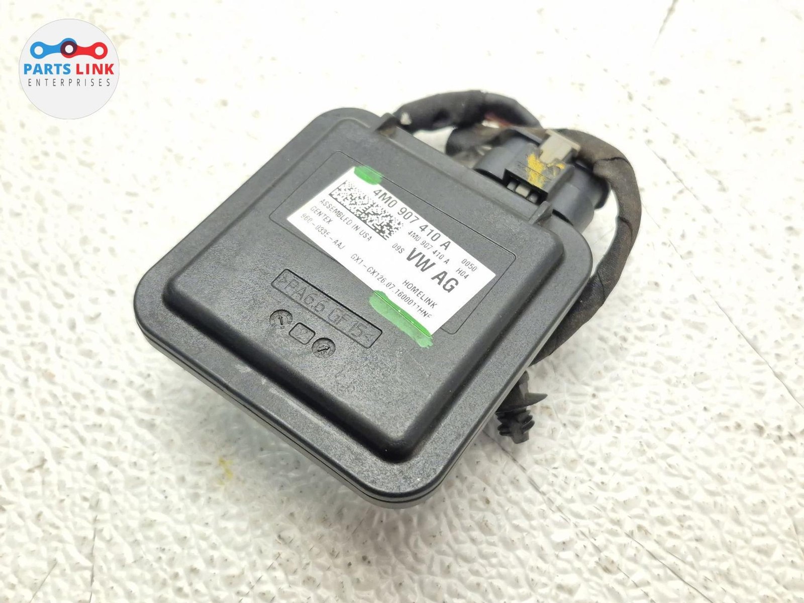 2016-20 BENTLEY BENTAYGA HOMELINK GARAGE OPENER CONTROL MODULE 4M0907410A 636