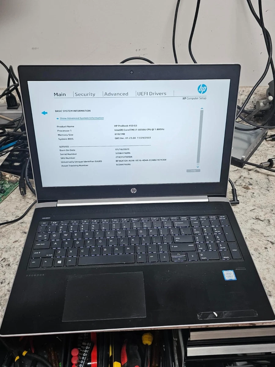 【美品】HP ProBook メモリ8GB / SSD128G+HDD320G HP ProBook Intel Core i5 8th Gen. 8 GB RAM PC Laptops & Netbooks