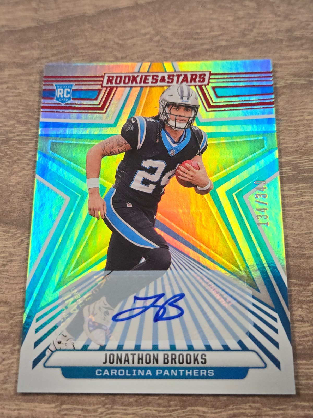 2024 Panini Rookies & Stars Rookies Jonathon Brooks Longevity Signatures #/349
