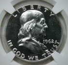 1962__PR 69__Franklin Half Dollar__HIGH GRADE__NGC, Proof (D 131)