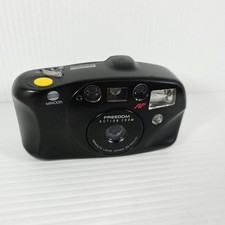 Minolta Freedom Action Zoom AF QD Point  Shoot 35mm Camera Tested  Working