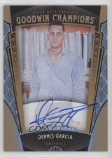 2015 Upper Deck Goodwin Champions Baseball Prospects Dermis Garcia #163 Auto 4m3