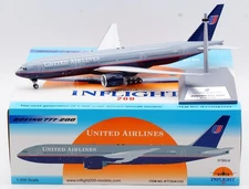 Inflight IF772UA1123 United Airlines Boeing 777-200 N786UA Diecast 1/200 Model