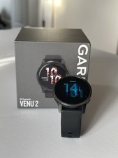 GARMIN Venu 2 45mm GPS Smartwatch Black Slate AMOLED Music Sports Running Watch